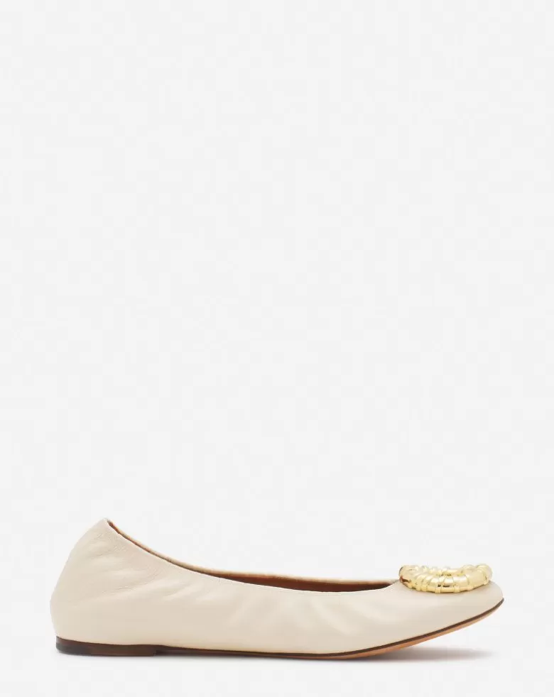 Donne Lanvin Ballerina In Pelle Melodie