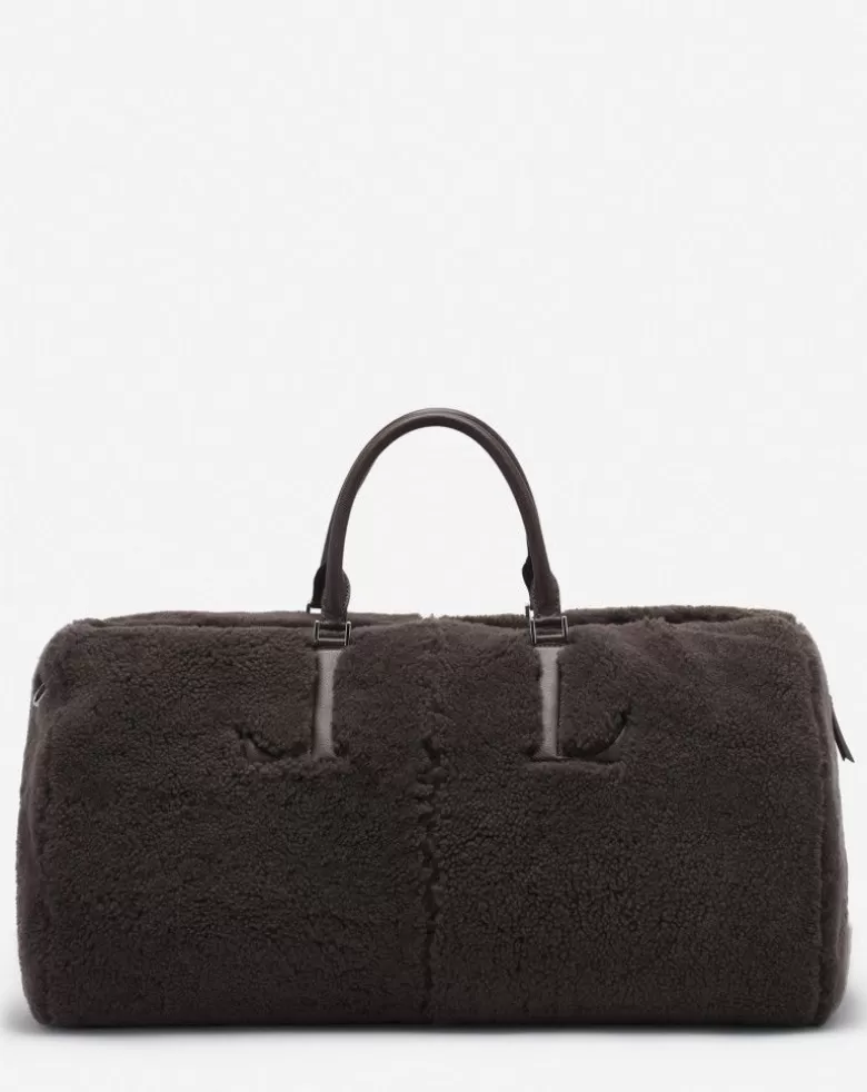 Uomini Lanvin Borsa Da Viaggio In Shearling X Future