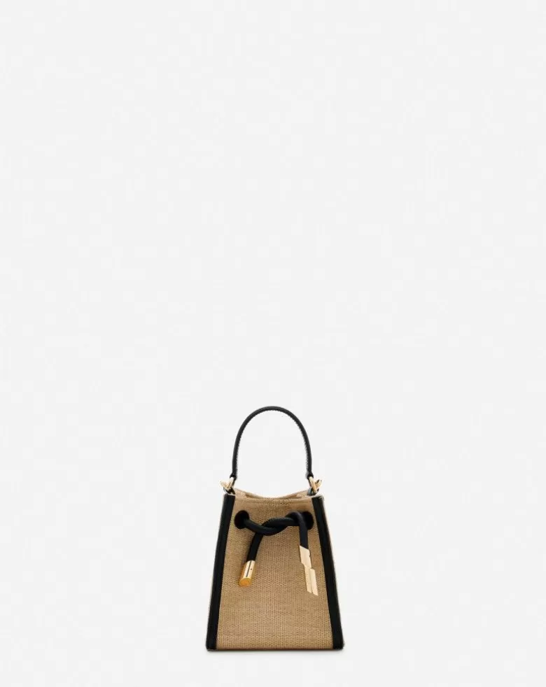 Donne Lanvin Borsa Sequence Hobo Nano In Rafia