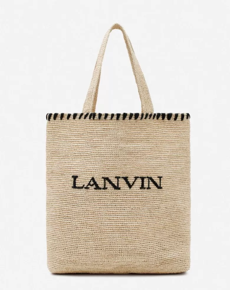 Uomini Lanvin Borsa Tote In Rafia