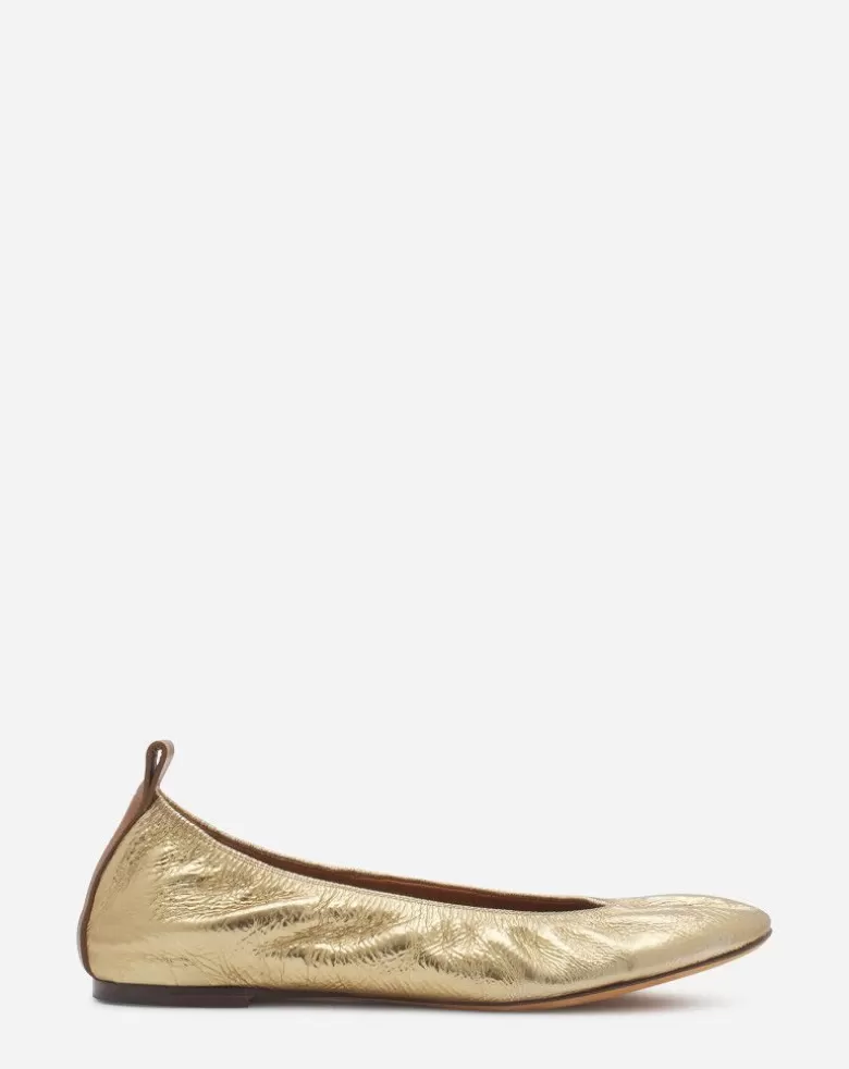 Donne Lanvin La Ballerina In Pelle Metallizzata