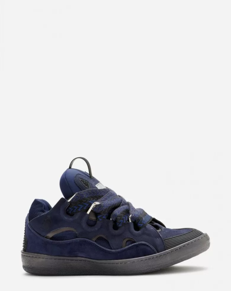 Uomini Lanvin Sneaker Curb In Pelle