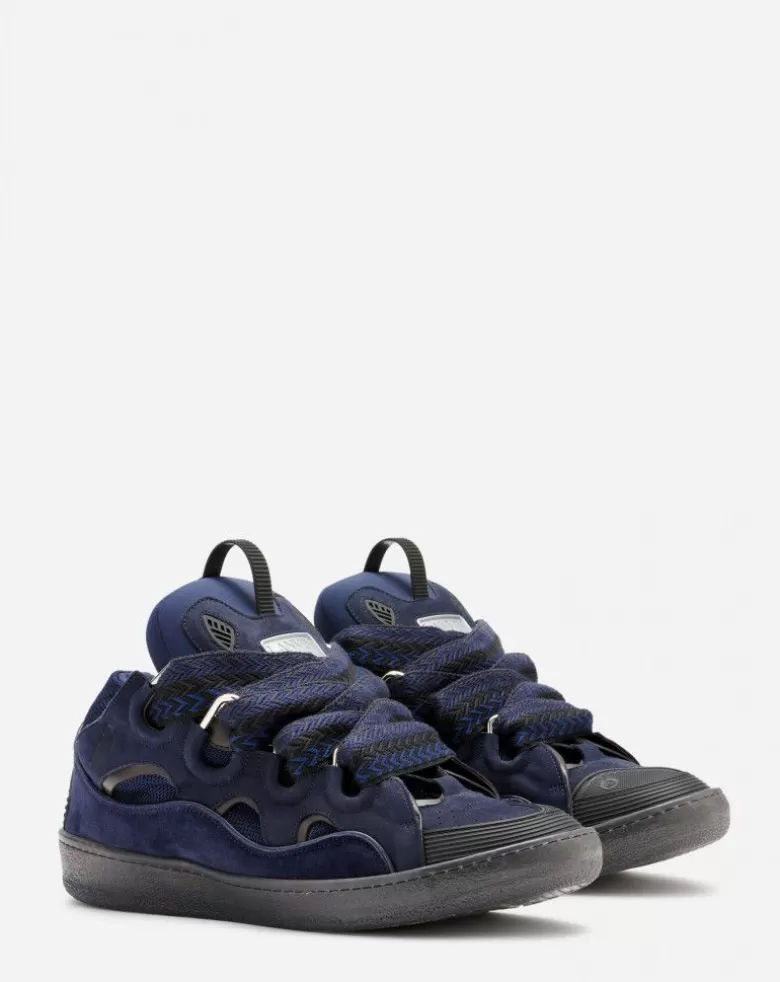 Uomini Lanvin Sneaker Curb In Pelle