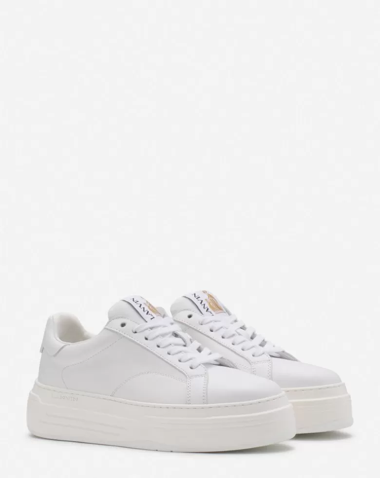 Donne Lanvin Sneakers Ddb0 Con Platform In Pelle