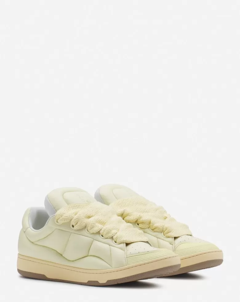 Uomini Lanvin Sneakers In Pelle Kerb Xl