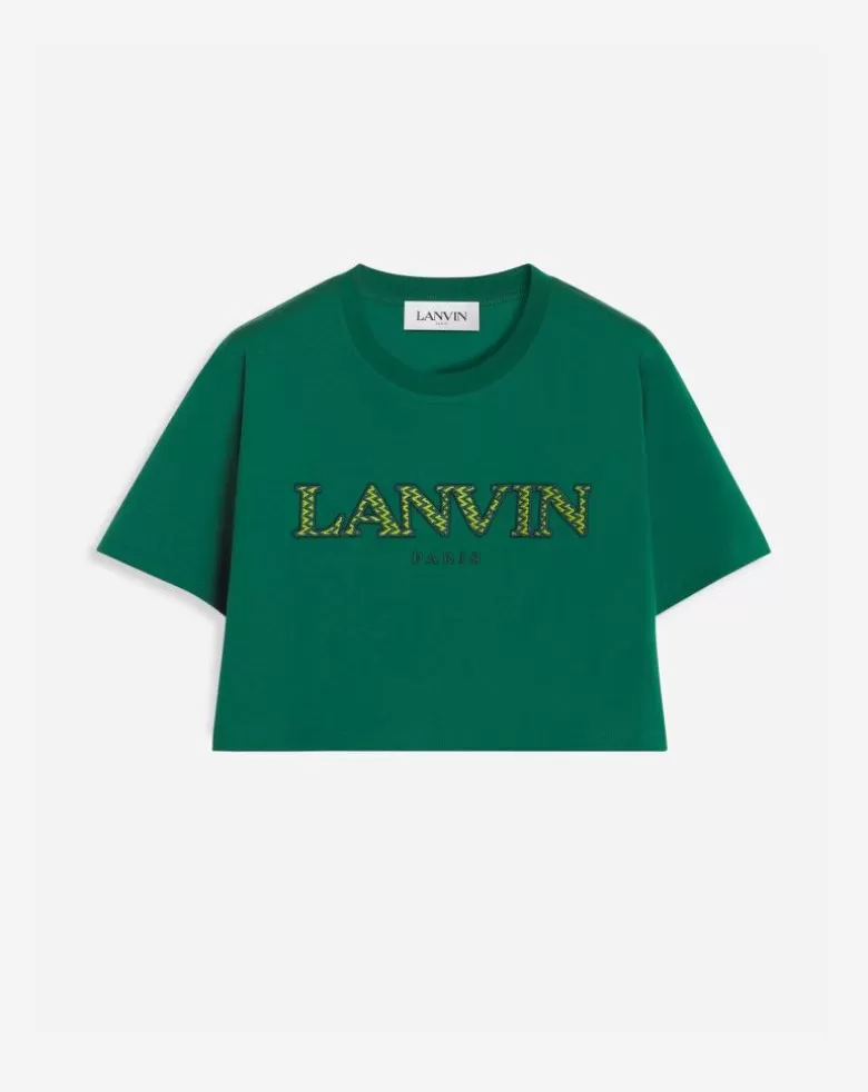 Donne Lanvin T-Shirt Corta Ricamata