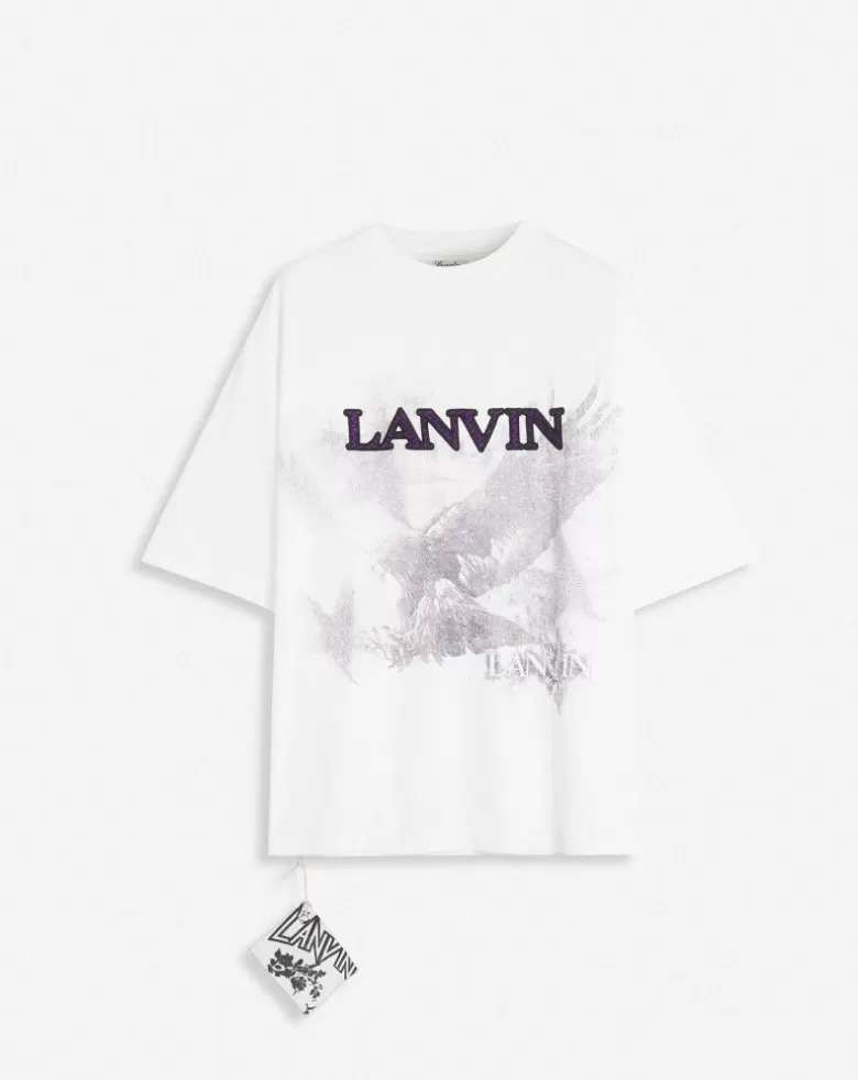 Uomini Lanvin T-Shirt Unisex Con Stampa Aquila X Future